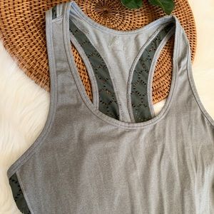 Athleta Gray Cutout Athletic Tank Top Womens Sz S
